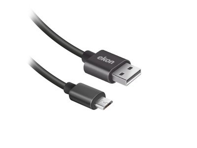 EKON, EKON ECITUSBMICR18MMK - Kabel USB-A zu Micro-USB (Schwarz), EKON, USB-Kabel, Kabel mit USB-Typ-A-Stecker und Micro-USB-Stecker, Produkte & Wohnen