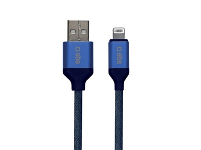 SBS, Lightning, USB-Ladekabel 2.0 - Lightning, Finish: Jeans, Produkte & Wohnen