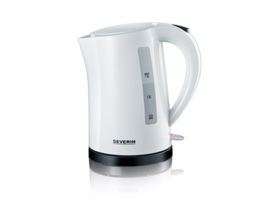 Severin, Severin 3494 Wasserkocher schnurlos Weiß, Schwarz, 