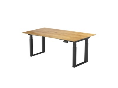 Contini, CONTINI, Büromöbel, CONTINI höhenverstellbarer Bürotisch 2.0x0.9m Büromöbel, Produkte & Wohnen, CONTINI, Unsere Neuheiten, CONTINI höhenverstellbarer Bürotisch 2.0x0.9m Eiche / Gestell ET223Q schwarz, Produkte & Wohnen