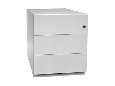 Bisley, Rollcontainer Note™, HxBxT 495 x 420 x 565, 3 Schubladen, weiss, Bisley, Unsere Neuheiten, Bisley Rollkorpus lichtgrau, Produkte & Wohnen