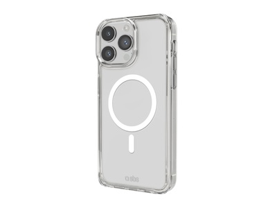 SBS, Kompatibles kabelloses Laden, Transparente steife Hülle, kompatibel mit MagSafe-Ladefunktion für iPhone 14 Pro Max, Produkte & Wohnen