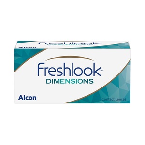 Alcon, FreshLook Dimensions Carribean Aqua - ohne Stärke (2 Linsen), Freshlook Dimensions - 2 Farblinsen