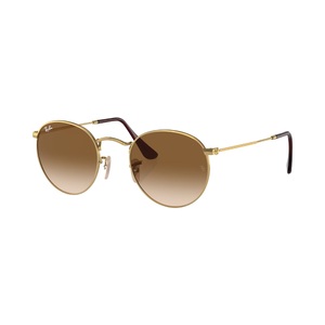 Rayban, Ray-Ban ROUND METAL Braun auf Gold S, Ray-Ban Round Metal RB3447 001/51
