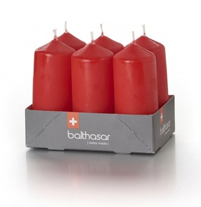 Balthasar, balthasar Zylinderkerze Rot, 6, balthasar Zylinderkerze Rot, 6 Stück