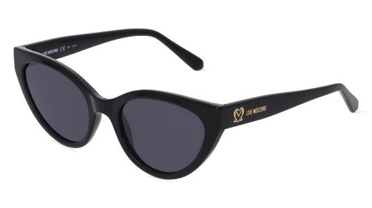 Love Moschino MOL064/S Damen-Sonnenbrille Vollrand Butterfly Kunststoff-Gestell, Schwarz