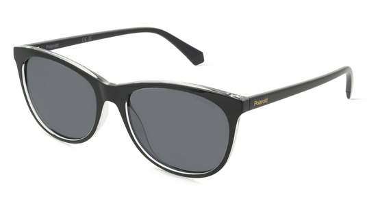 Polaroid, Polaroid PLD 4161/S Damen-Sonnenbrille Vollrand Cateye Kunststoff-Gestell, schwarz