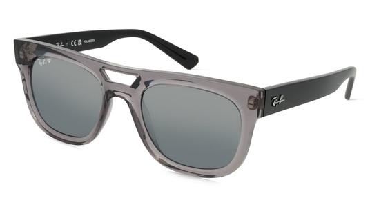 Ray-Ban, RAY-BAN RB4426 Unisex-Sonnenbrille Vollrand Eckig Acetat-Gestell, transparent