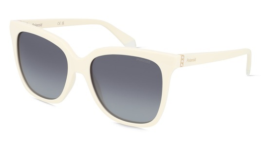 POLAROID PLD 4155/S/X Damen-Sonnenbrille Vollrand Eckig Kunststoff-Gestell, weiß