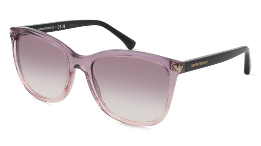 EMPORIO ARMANI EA4060 Damen-Sonnenbrille Vollrand Butterfly Acetat-Gestell, lila