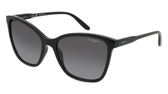 VOGUE VO5520S Damen-Sonnenbrille Vollrand Butterfly Kunststoff-Gestell, schwarz