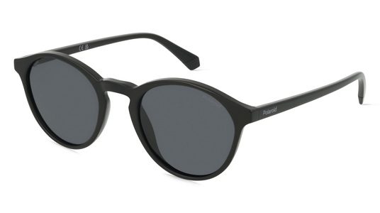POLAROID PLD 4153/S Herren-Sonnenbrille Vollrand Panto Kunststoff-Gestell, schwarz