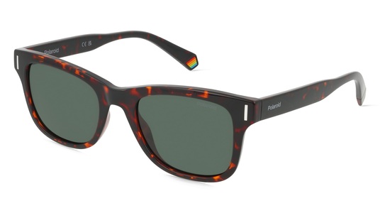 POLAROID PLD 6206/S Unisex-Sonnenbrille Vollrand Eckig Kunststoff-Gestell, braun