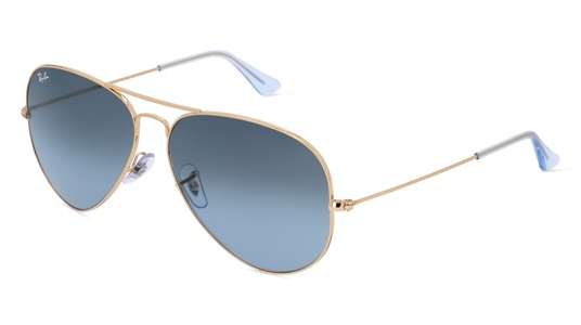Ray-Ban, RAY-BAN RB 3025 AVIATOR Unisex-Sonnenbrille Vollrand Pilot Metall-Gestell, gold