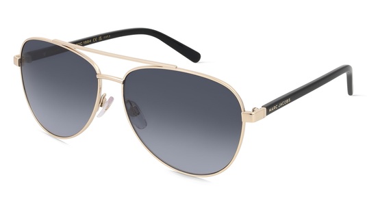 Marc Jacobs, Marc Jacobs MARC 760/S Damen-Sonnenbrille Vollrand Pilot Metall-Gestell, gold