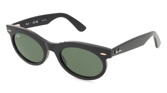 Ray-Ban, Ray-Ban 0RB2242 WAYFARER OVAL Unisex-Sonnenbrille Vollrand Oval Propionat-Gestell, schwarz