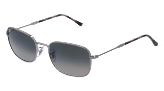 Ray-Ban, RAY BAN RB3706 Unisex-Sonnenbrille Vollrand Eckig Metall-Gestell, grau