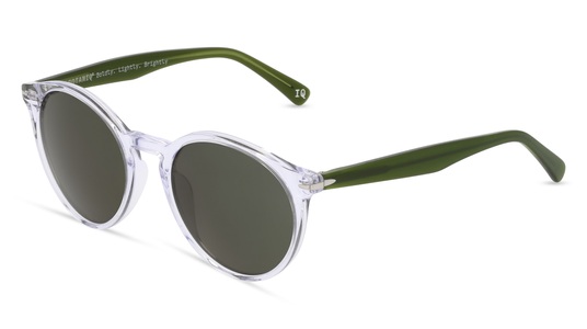 Botaniq -7007 Damen-Sonnenbrille Vollrand Panto Bio-Acetat-Gestell, transparent