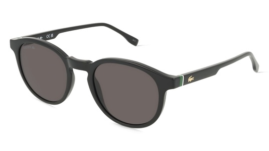 Lacoste L6030S Unisex-Sonnenbrille Vollrand Rund Bio-Kunststoff-Gestell, schwarz