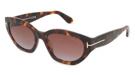 Tom Ford, Tom Ford FT1086 PENNY Damen-Sonnenbrille Vollrand Eckig Acetat-Gestell, braun, Tom Ford FT1086 PENNY Damen-Sonnenbrille Vollrand Eckig Acetat-Gestell, braun