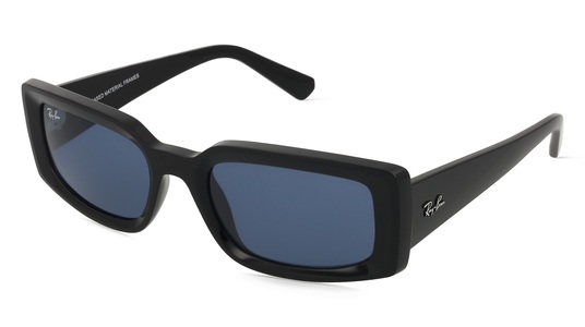 Ray-Ban 0RB4395 KILIANE Unisex-Sonnenbrille Vollrand Rechteckig Acetat-Gestell, schwarz