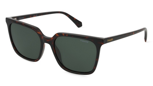 Polaroid PLD 4163/S Damen-Sonnenbrille Vollrand Eckig Kunststoff-Gestell, braun