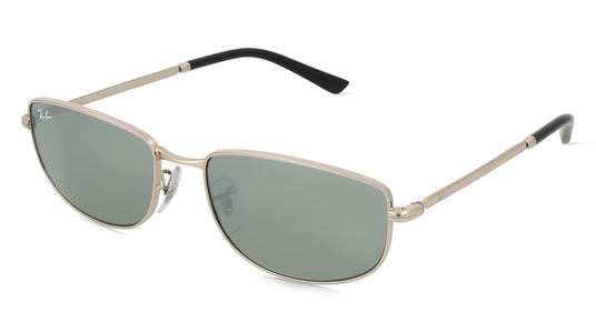 Ray-Ban, Ray-Ban 0RB3732 Unisex-Sonnenbrille Vollrand Eckig Metall-Gestell, silber