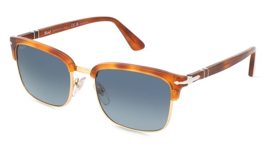Persol, Persol 0PO3327S Unisex-Sonnenbrille Vollrand Eckig Acetat-Gestell, Havanna