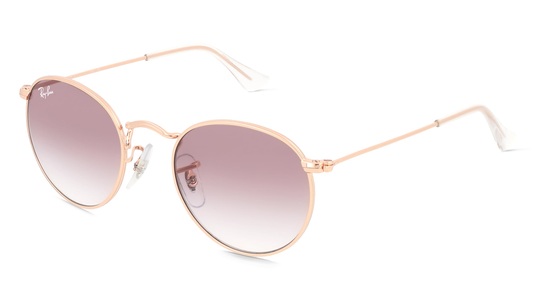 Ray-Ban Junior RJ9547S Kinder-Sonnenbrille Vollrand Rund Metall-Gestell, pink