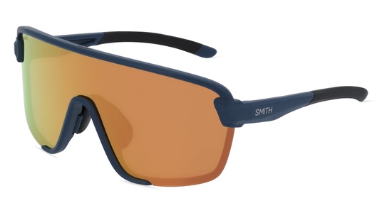Smith, SMITH BOBCAT Unisex-Sonnenbrille Vollrand Monoscheibe Kunststoff-Gestell, blau