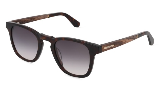 Woodfellas 11717 MINDSET Damen-Sonnenbrille Vollrand Eckig Kunststoff-Gestell, braun