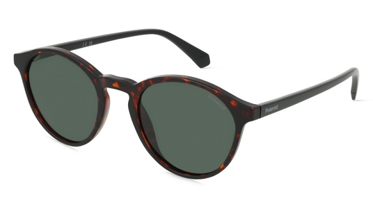 POLAROID PLD 4153/S Herren-Sonnenbrille Vollrand Panto Kunststoff-Gestell, Havanna