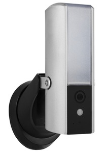 undefined, Smartwares Leuchte mit integrierter Überwachungskamera CIP-39901, microSD-Slot, mit Mikrofon & Lautsprecher, Überwachungskamera Guardian mit LED-Leuchte