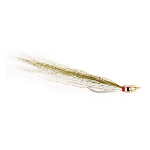 Guideline, Guideline Jiggy Fly Dk. Olive/White - Streamer, Guideline Jiggy Fly Dk. Olive/White - Streamer
