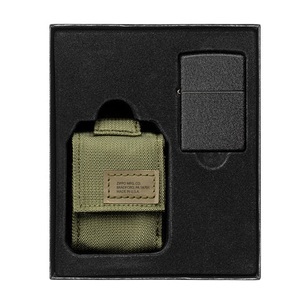 undefined, Zippo Pouch Olivgrün Geschenkset, Zippo Pouch Olivgrün Geschenkset