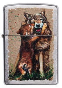 undefined, Neu Zippo Wolf and Pup, Neu Zippo Wolf and Pup