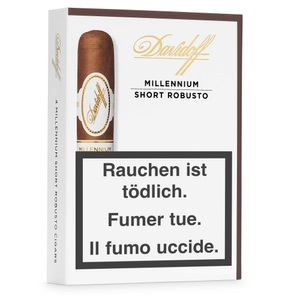 undefined, Davidoff Millennium Short Robusto (Verpackungseinheit: 4er), Davidoff Millennium Short Robusto (Verpackungseinheit: 4er)