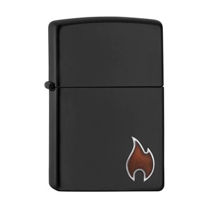 undefined, Zippo Feuerzeug Black Matte Little Flame, 