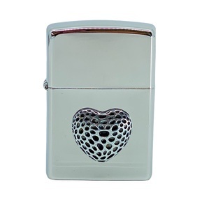 undefined, Zippo Chrome Heart High Polished, Zippo Chrome Heart High Polished
