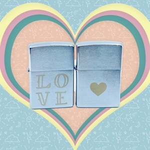 undefined, Zippo Reana Design Love mit Herz 2-er Set, Zippo Reana Design Love mit Herz 2-er Set