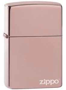 undefined, Zippo Rose Gold mit Logo, Zippo Rose Gold mit Logo