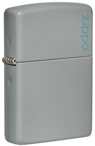 undefined, Zippo Flat Grey mit Logo, Zippo Flat Grey mit Logo