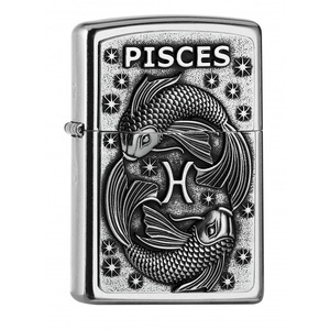 undefined, Neu Zippo Sternzeichen Fisch Emblem, Neu Zippo Sternzeichen Fisch Emblem