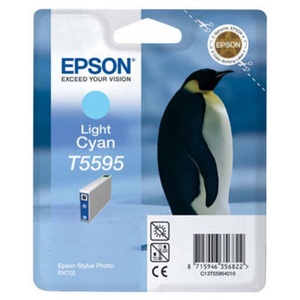 Epson, Epson T559540 light cyan, EPSON EPSON T5595 Druckerpatrone cyan/hell passend für: Stylus Photo RX700;Stylus RX700