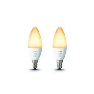Philips, PHILIPS Hue E14 White Ambiance - Leuchtmittel (Weiss), Philips Hue Kerzenlampe White Ambiance 2x E14 5,2W
