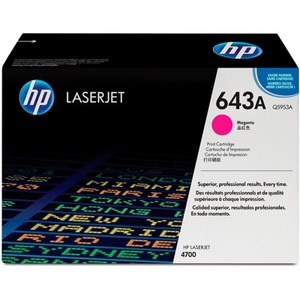Hp, HP Q5953A 643A magenta Toner, HP H643AM Toner ma - HP No. 643A M, Q5953A für z.B. HP Color LaserJet 4700, HP Color LaserJet 4700 DN, HP Color LaserJet 4700 DTN
