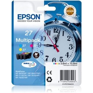 Epson, Epson T2705 Multipack Tintenpatrone, Epson Tintenpatrone, blau/gelb/rot, Multipack, T270540, (300 Seiten)