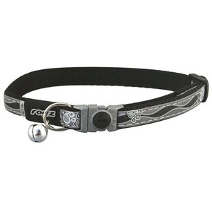 Rogz, Rogz Katzenhalsband Nightcat schwarz, rogz Nightcat Katzenhalsband schwarz, Halsumfang 20-31cm (1 Stk)