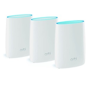 Netgear, Netgear Rbk53-100Pes Orbi Tri-Band Mesh Wifi Wlan System (1x Router 2x Satellit), NETGEAR Orbi 3-Set AC3000 Tri-band - WLAN Mesh System (Weiss)