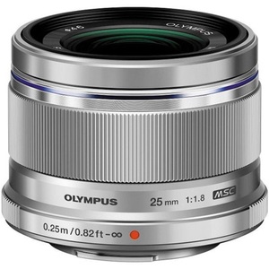 Olympus, Olympus m.Zuiko Digital 25mm 1:1.8 silber Objektiv, OLYMPUS - M.ZUIKO DIGITAL 25mm F1.8 (Silber), Silber, 12-40MM